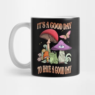 Good Day Frog - Positive Vibes Frog Themed Design Mug